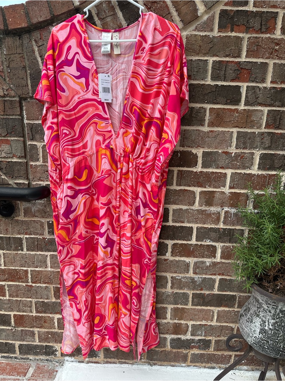 Jessica Simpson Pink Swirl Maxi Dress